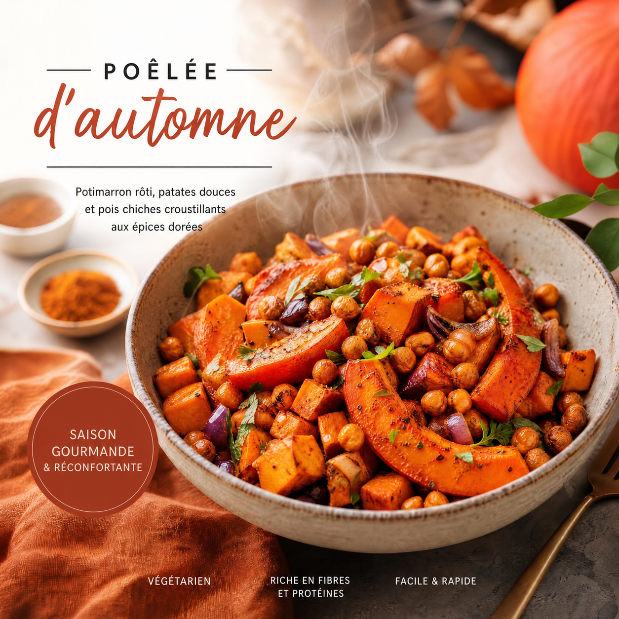 Cuisine rapide d'automne : sublimez les légumes d'octobre avec nos recettes aux épices